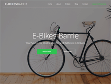 Tablet Screenshot of ebikesbarrie.com